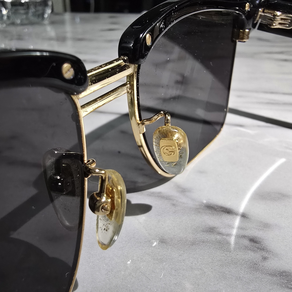 Gucci Black and Gold Sunglasses - GG0603S - Used - Picture 5 of 11